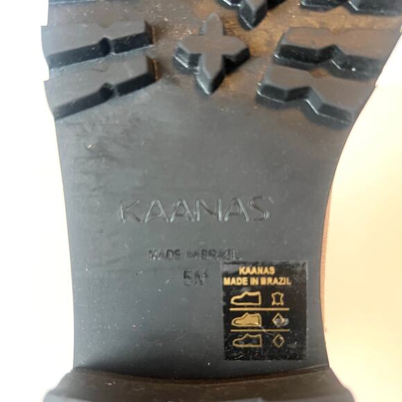 NEW Kaanas Women's Belgrade Chelsea Boots Suede Booties Brown Size 5 - Picture 10 of 10